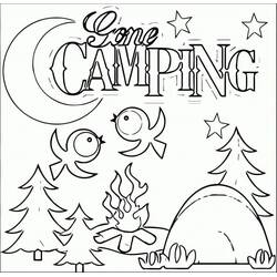 Página para colorir: Acampamento (Natureza e Estações) #207408 - Páginas para Colorir Imprimíveis Gratuitamente