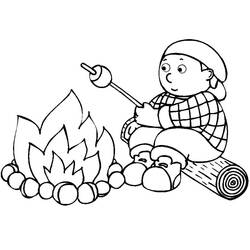 Página para colorir: Acampamento (Natureza e Estações) #207409 - Páginas para Colorir Imprimíveis Gratuitamente