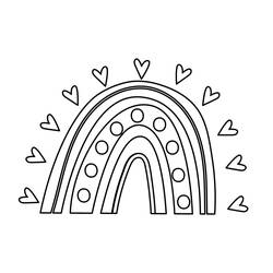Desenho Arco-íris (Natureza e Estações) #172414 para imprimir e colorir