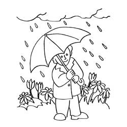 Desenho Chuva (Natureza e Estações) #193761 para imprimir e colorir