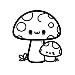 Desenho Cogumelo (Natureza e Estações) #217421 para imprimir e colorir