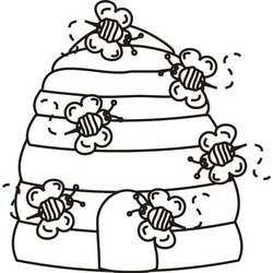 Desenho Colmeia (Natureza e Estações) #221621 para imprimir e colorir