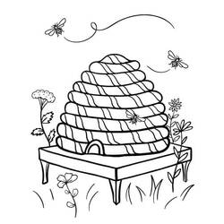 Desenho Colmeia (Natureza e Estações) #221626 para imprimir e colorir