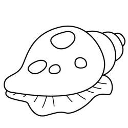 Página para colorir: Concha (Natureza e Estações) #163193 - Páginas para Colorir Imprimíveis Gratuitamente