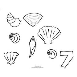 Página para colorir: Concha (Natureza e Estações) #163380 - Páginas para Colorir Imprimíveis Gratuitamente