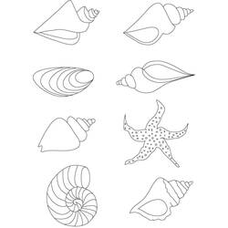 Página para colorir: Concha (Natureza e Estações) #185429 - Páginas para Colorir Imprimíveis Gratuitamente