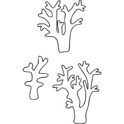 Desenho Coral (Natureza e Estações) #210305 para imprimir e colorir