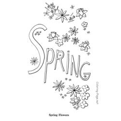 Desenho Estação da Primavera (Natureza e Estações) #164886 para imprimir e colorir