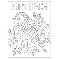 Desenho Estação da Primavera (Natureza e Estações) #173203 para imprimir e colorir