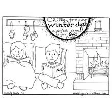 Desenho Estação do Inverno (Natureza e Estações) #164596 para imprimir e colorir