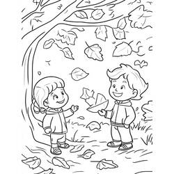 Página para colorir: Estação do Outono (Natureza e Estações) #218734 - Páginas para Colorir Imprimíveis Gratuitamente