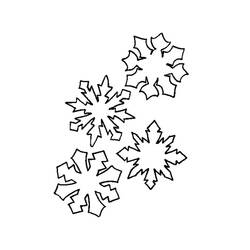 Página para colorir: Floco de Neve (Natureza e Estações) #160451 - Páginas para Colorir Imprimíveis Gratuitamente