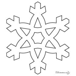 Página para colorir: Floco de Neve (Natureza e Estações) #160456 - Páginas para Colorir Imprimíveis Gratuitamente