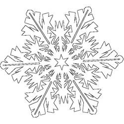 Página para colorir: Floco de Neve (Natureza e Estações) #160458 - Páginas para Colorir Imprimíveis Gratuitamente