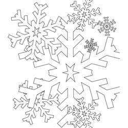 Página para colorir: Floco de Neve (Natureza e Estações) #160462 - Páginas para Colorir Imprimíveis Gratuitamente