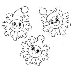Página para colorir: Floco de Neve (Natureza e Estações) #160463 - Páginas para Colorir Imprimíveis Gratuitamente
