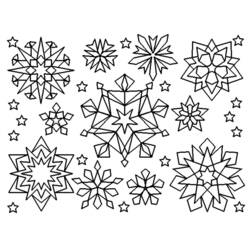 Página para colorir: Floco de Neve (Natureza e Estações) #160464 - Páginas para Colorir Imprimíveis Gratuitamente