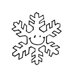 Página para colorir: Floco de Neve (Natureza e Estações) #160467 - Páginas para Colorir Imprimíveis Gratuitamente