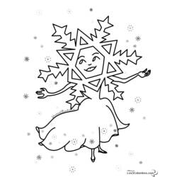 Página para colorir: Floco de Neve (Natureza e Estações) #160470 - Páginas para Colorir Imprimíveis Gratuitamente