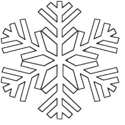 Página para colorir: Floco de Neve (Natureza e Estações) #160477 - Páginas para Colorir Imprimíveis Gratuitamente