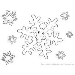 Página para colorir: Floco de Neve (Natureza e Estações) #160485 - Páginas para Colorir Imprimíveis Gratuitamente