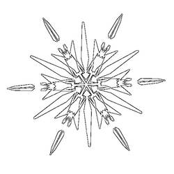 Página para colorir: Floco de Neve (Natureza e Estações) #160522 - Páginas para Colorir Imprimíveis Gratuitamente
