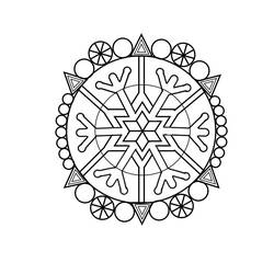 Página para colorir: Floco de Neve (Natureza e Estações) #160545 - Páginas para Colorir Imprimíveis Gratuitamente