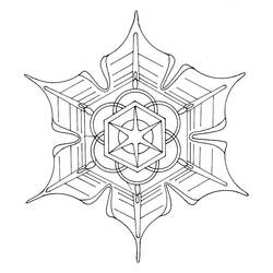 Página para colorir: Floco de Neve (Natureza e Estações) #160614 - Páginas para Colorir Imprimíveis Gratuitamente