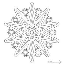 Página para colorir: Floco de Neve (Natureza e Estações) #160619 - Páginas para Colorir Imprimíveis Gratuitamente