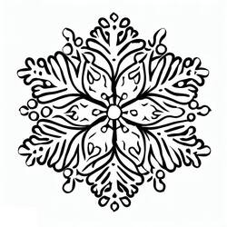 Página para colorir: Floco de Neve (Natureza e Estações) #190257 - Páginas para Colorir Imprimíveis Gratuitamente
