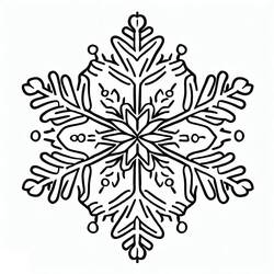 Página para colorir: Floco de Neve (Natureza e Estações) #190258 - Páginas para Colorir Imprimíveis Gratuitamente