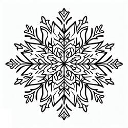 Página para colorir: Floco de Neve (Natureza e Estações) #190259 - Páginas para Colorir Imprimíveis Gratuitamente