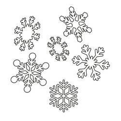 Página para colorir: Floco de Neve (Natureza e Estações) #190261 - Páginas para Colorir Imprimíveis Gratuitamente