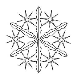 Página para colorir: Floco de Neve (Natureza e Estações) #190262 - Páginas para Colorir Imprimíveis Gratuitamente