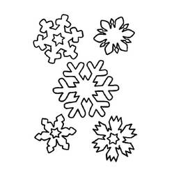 Página para colorir: Floco de Neve (Natureza e Estações) #190264 - Páginas para Colorir Imprimíveis Gratuitamente