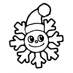 Página para colorir: Floco de Neve (Natureza e Estações) #190266 - Páginas para Colorir Imprimíveis Gratuitamente