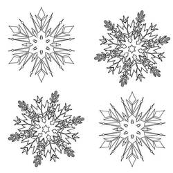 Página para colorir: Floco de Neve (Natureza e Estações) #190267 - Páginas para Colorir Imprimíveis Gratuitamente