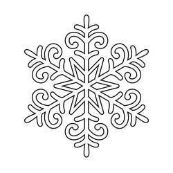 Página para colorir: Floco de Neve (Natureza e Estações) #190270 - Páginas para Colorir Imprimíveis Gratuitamente