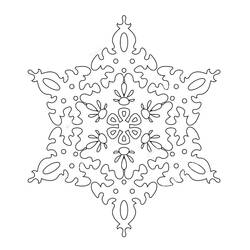 Página para colorir: Floco de Neve (Natureza e Estações) #190271 - Páginas para Colorir Imprimíveis Gratuitamente