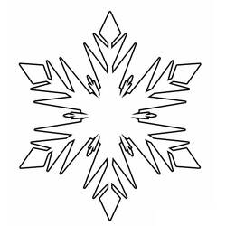 Página para colorir: Floco de Neve (Natureza e Estações) #190272 - Páginas para Colorir Imprimíveis Gratuitamente