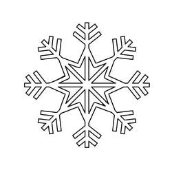 Página para colorir: Floco de Neve (Natureza e Estações) #190274 - Páginas para Colorir Imprimíveis Gratuitamente