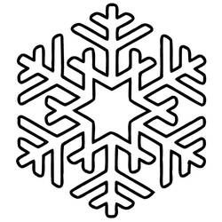 Página para colorir: Floco de Neve (Natureza e Estações) #190275 - Páginas para Colorir Imprimíveis Gratuitamente
