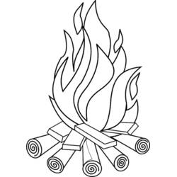 Desenhos para colorir: Fogueira - Páginas para Colorir Imprimíveis Gratuitamente