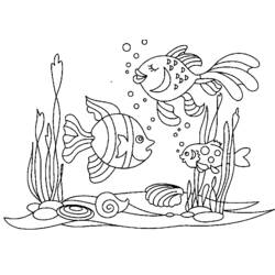 Desenhos para colorir: Fundo do Mar - Páginas para Colorir Imprimíveis Gratuitamente