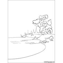 Página para colorir: Lago (Natureza e Estações) #166078 - Páginas para Colorir Imprimíveis Gratuitamente