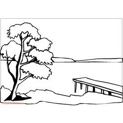 Página para colorir: Lago (Natureza e Estações) #166079 - Páginas para Colorir Imprimíveis Gratuitamente