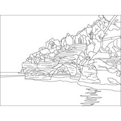 Página para colorir: Lago (Natureza e Estações) #166099 - Páginas para Colorir Imprimíveis Gratuitamente
