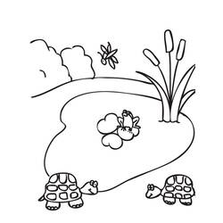 Desenho Lago (Natureza e Estações) #207362 para imprimir e colorir