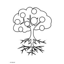 Página para colorir: Macieira (Natureza e Estações) #163546 - Páginas para Colorir Imprimíveis Gratuitamente