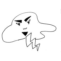 Desenhos para colorir: Nuvem e Tempestade - Páginas para Colorir Imprimíveis Gratuitamente